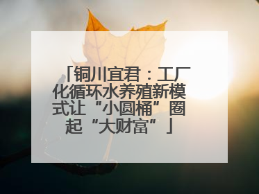 铜川宜君：工厂化循环水养殖新模式让“小圆桶”圈起“大财富”