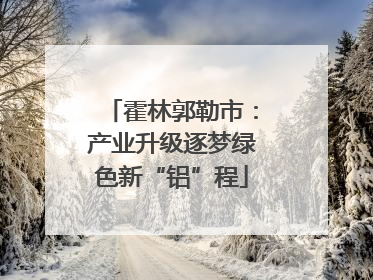 霍林郭勒市：产业升级逐梦绿色新“铝”程
