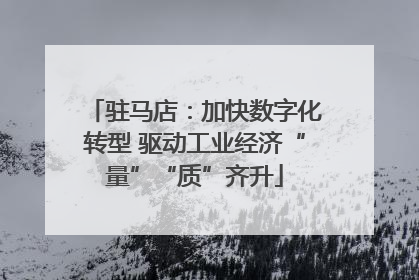 驻马店：加快数字化转型 驱动工业经济“量”“质”齐升
