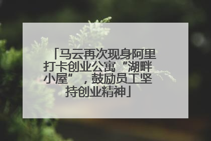 马云再次现身阿里打卡创业公寓“湖畔小屋”，鼓励员工坚持创业精神