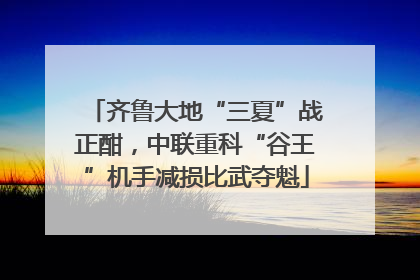 齐鲁大地“三夏”战正酣，中联重科“谷王”机手减损比武夺魁