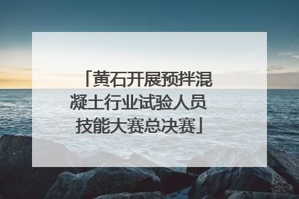 黄石开展预拌混凝土行业试验人员技能大赛总决赛