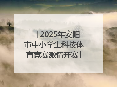2025年安阳市中小学生科技体育竞赛激情开赛