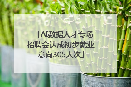 AI数据人才专场招聘会达成初步就业意向305人次