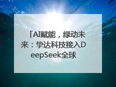 AI赋能，绿动未来：挚达科技接入DeepSeek全球化布局的新篇章