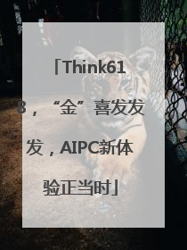 Think618，“金”喜发发发，AIPC新体验正当时